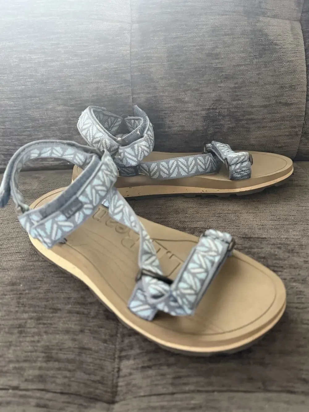L.L. Bean Katahdin 4-Point Strap Hiking Sandals Mens Size 9 Blue #508563
